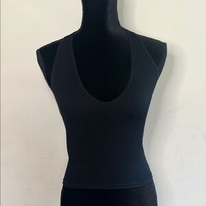 Urban Outfitters Black Crop Halter Top
